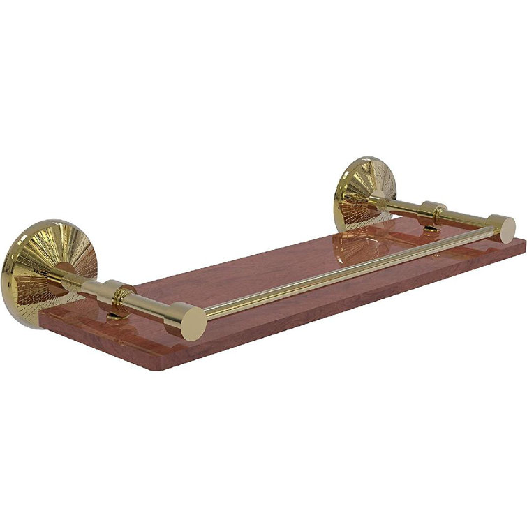 Smith Thera Solid Wood Bracket Shelf with Towel Bar Wayfair